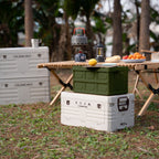 NILS Camp Opvouwbare Campingbox - 2-in-1 Tafelfunctie - Groen