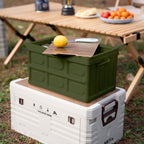 NILS Camp Opvouwbare Campingbox - 2-in-1 Tafelfunctie - Groen