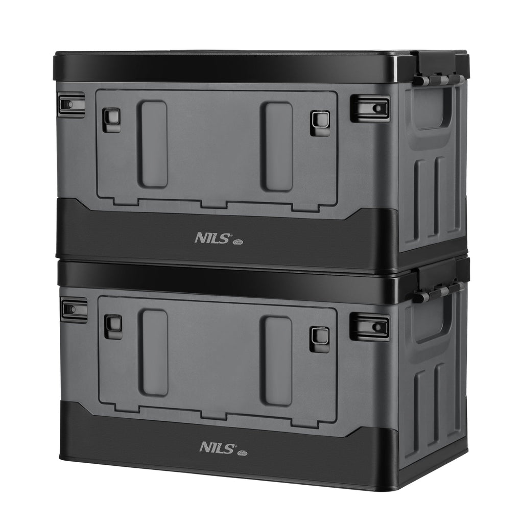 NILS Camp Opvouwbare Campingbox - 38 L - Grijs/Zwart