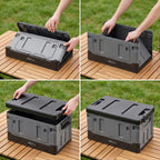 NILS Camp Opvouwbare Campingbox - 38 L - Grijs/Zwart