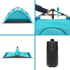NILS Pop-up Strandtent - Blauw