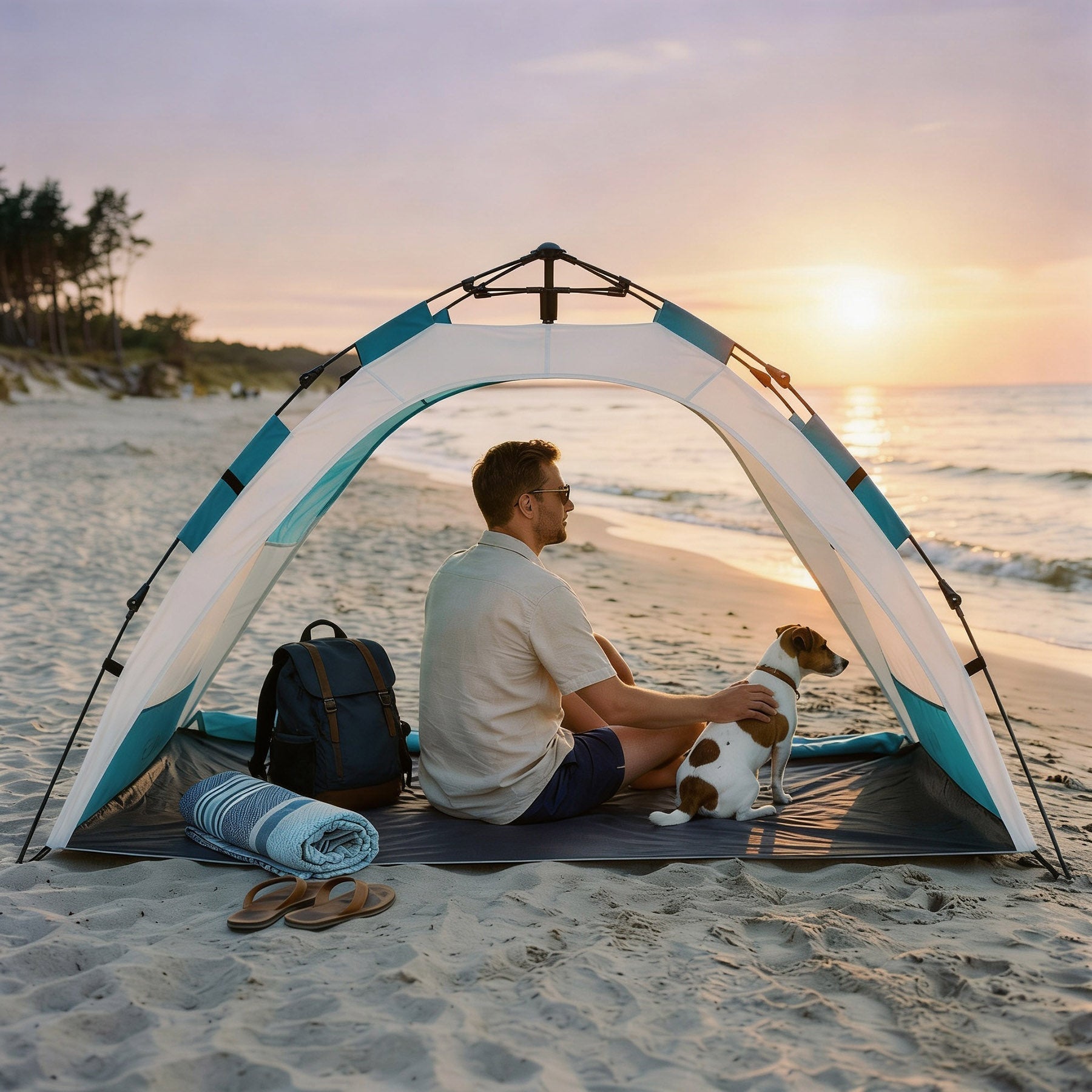 NILS Pop-up Strandtent - Grijs