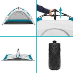 NILS Pop-up Strandtent - Grijs