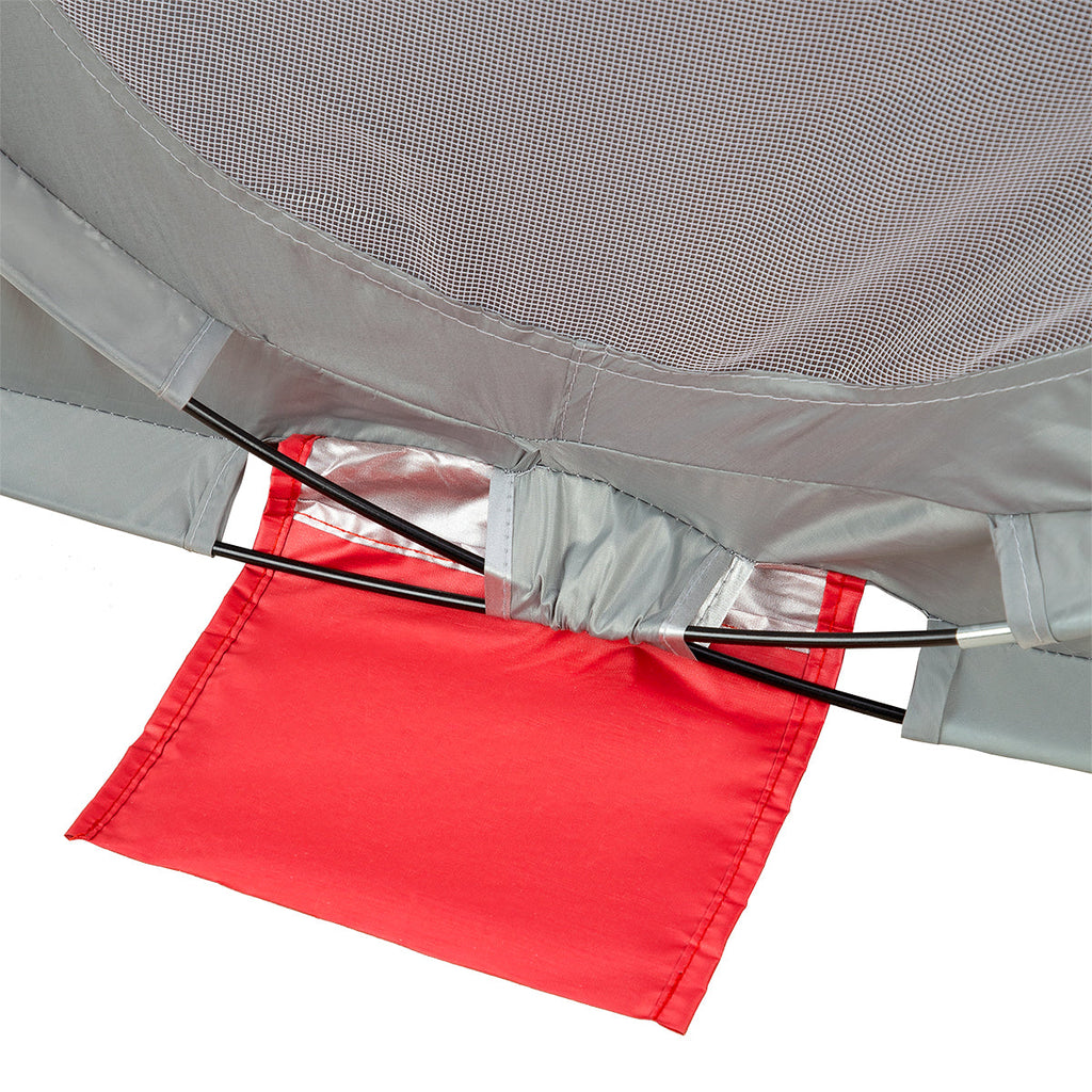 NILS Camp Pop-up Strandtent - Rood/Grijs