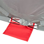 NILS Camp Pop-up Strandtent - Rood/Grijs