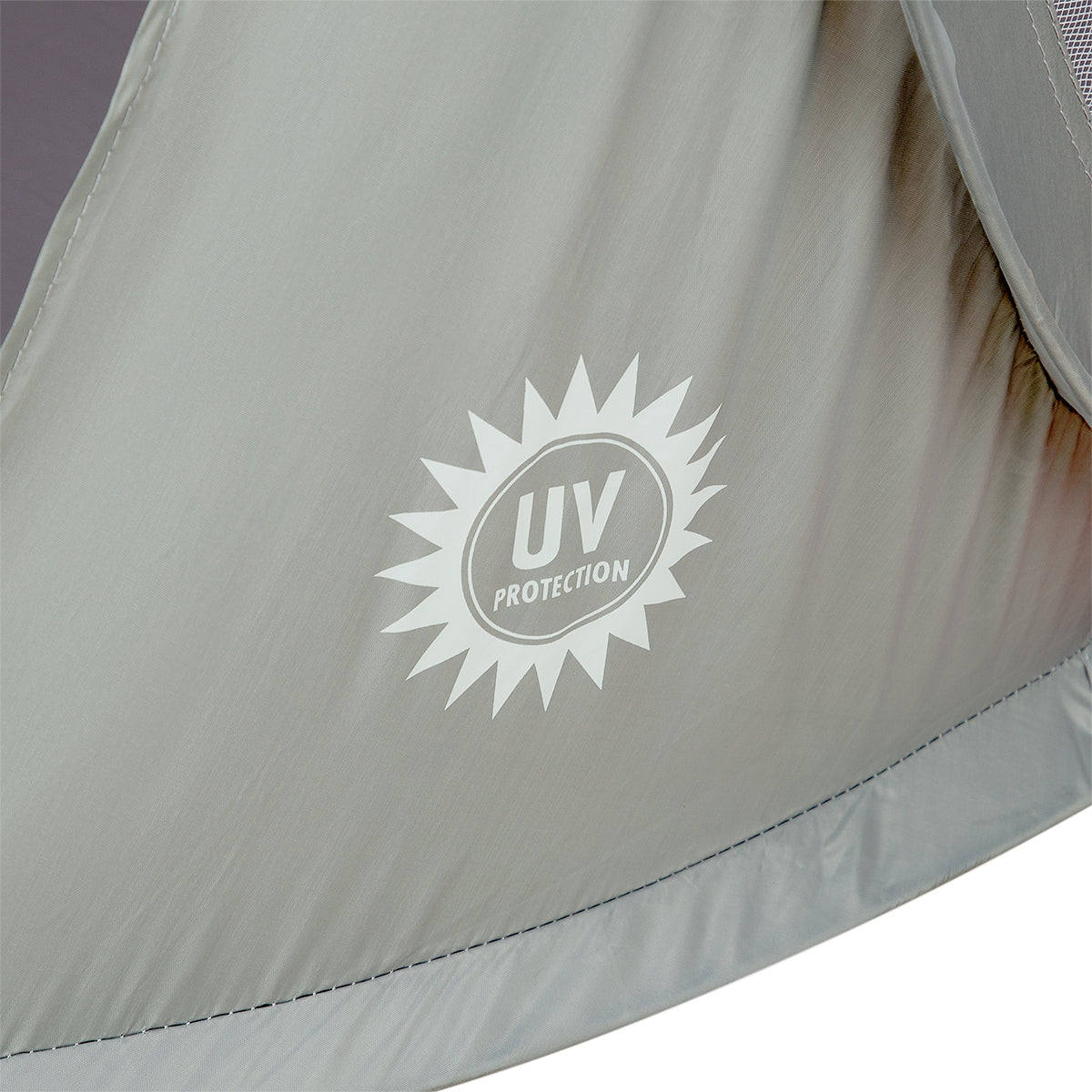 NILS Camp Pop-up Strandtent - Rood/Grijs