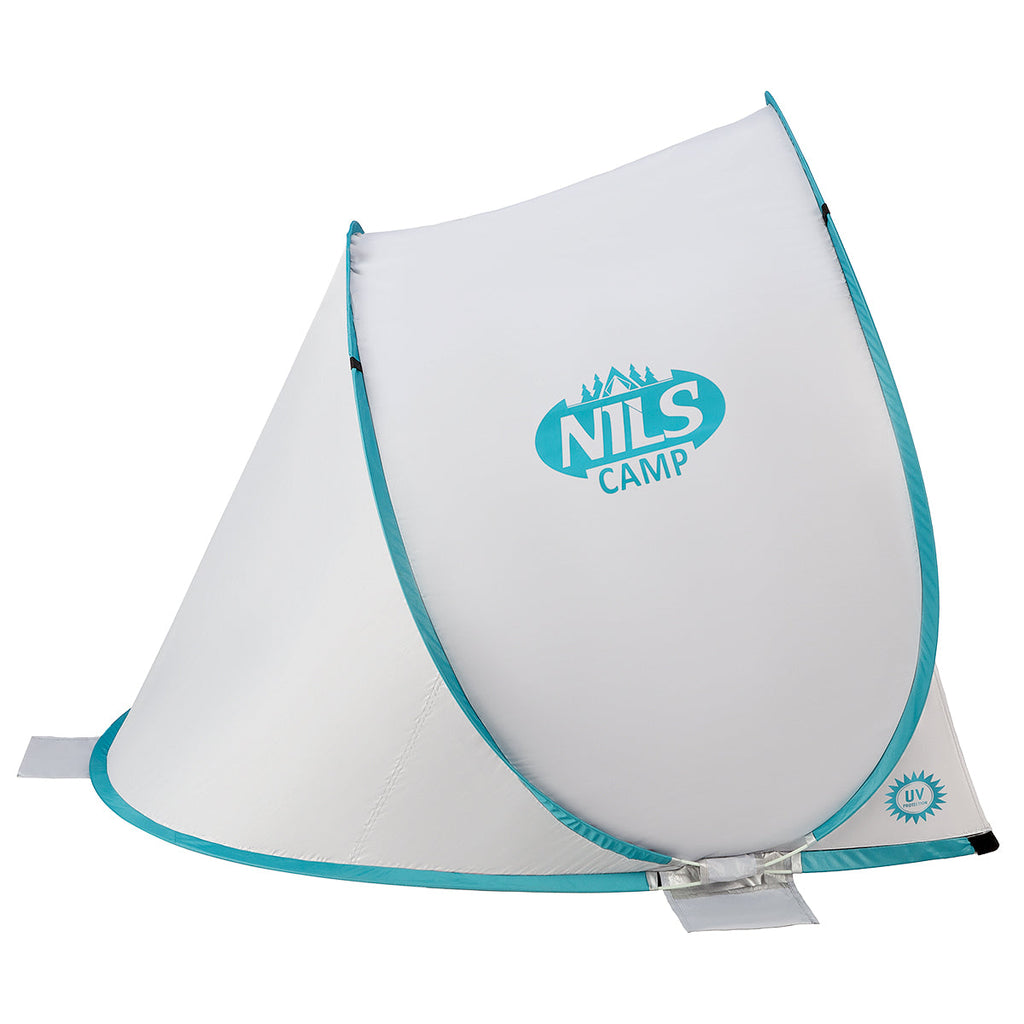 NILS Camp Pop-up Strandtent - Grijs/Turquoise