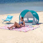 NILS Camp Pop-up Strandtent - Blauw/Grijs