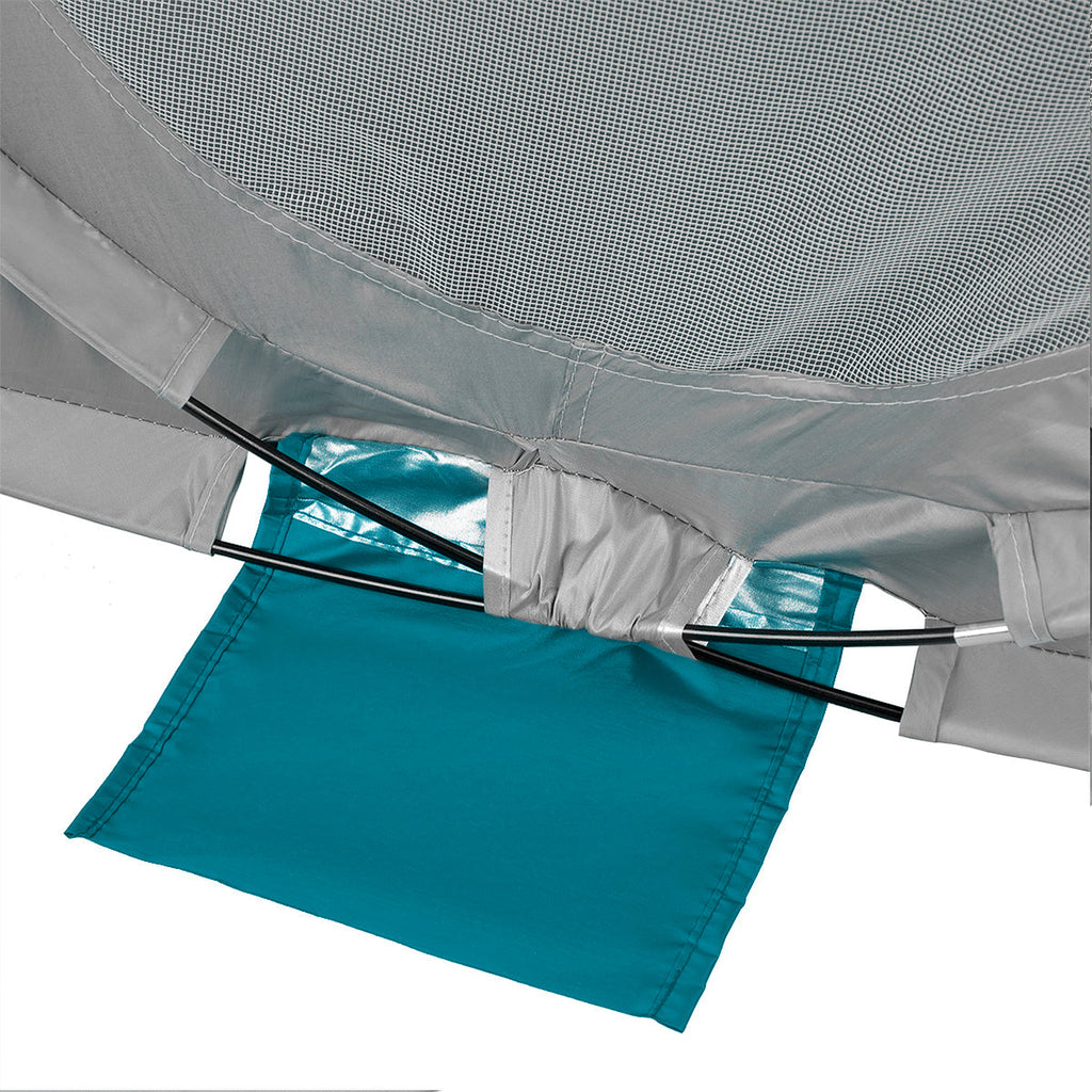 NILS Camp Pop-up Strandtent - Blauw/Grijs