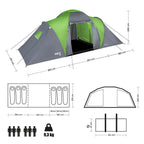 NILS Camp Highland Campingtent - Grijs/Groen