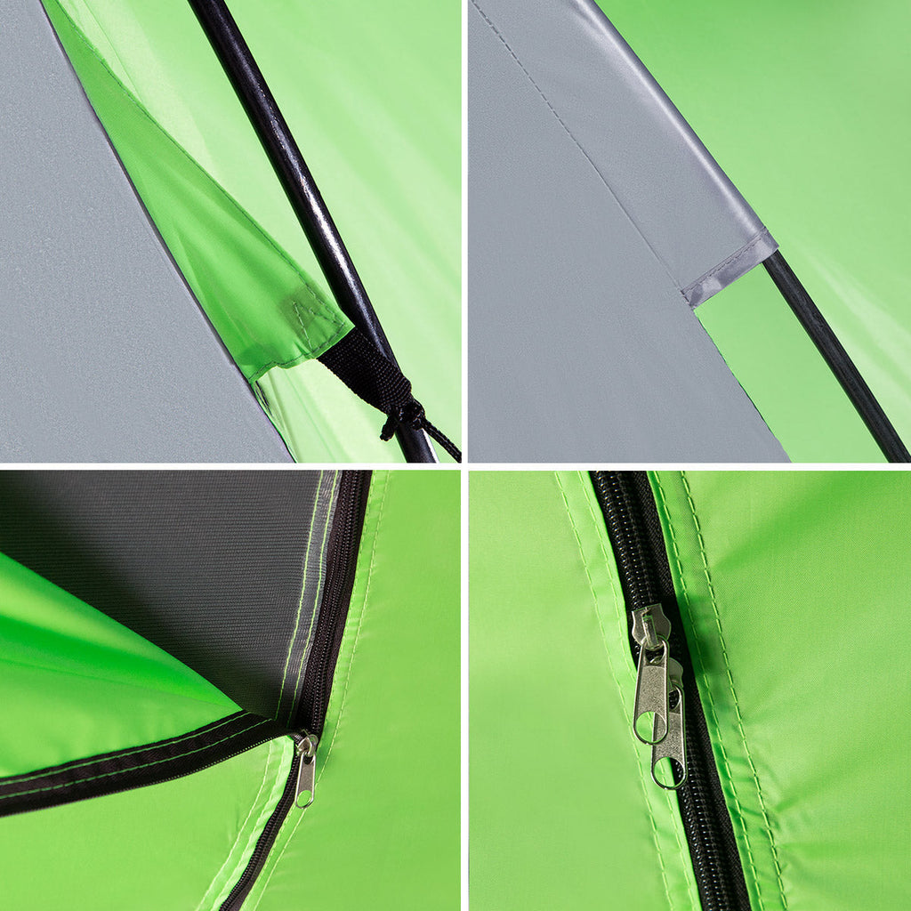 NILS Camp Highland Campingtent - Grijs/Groen