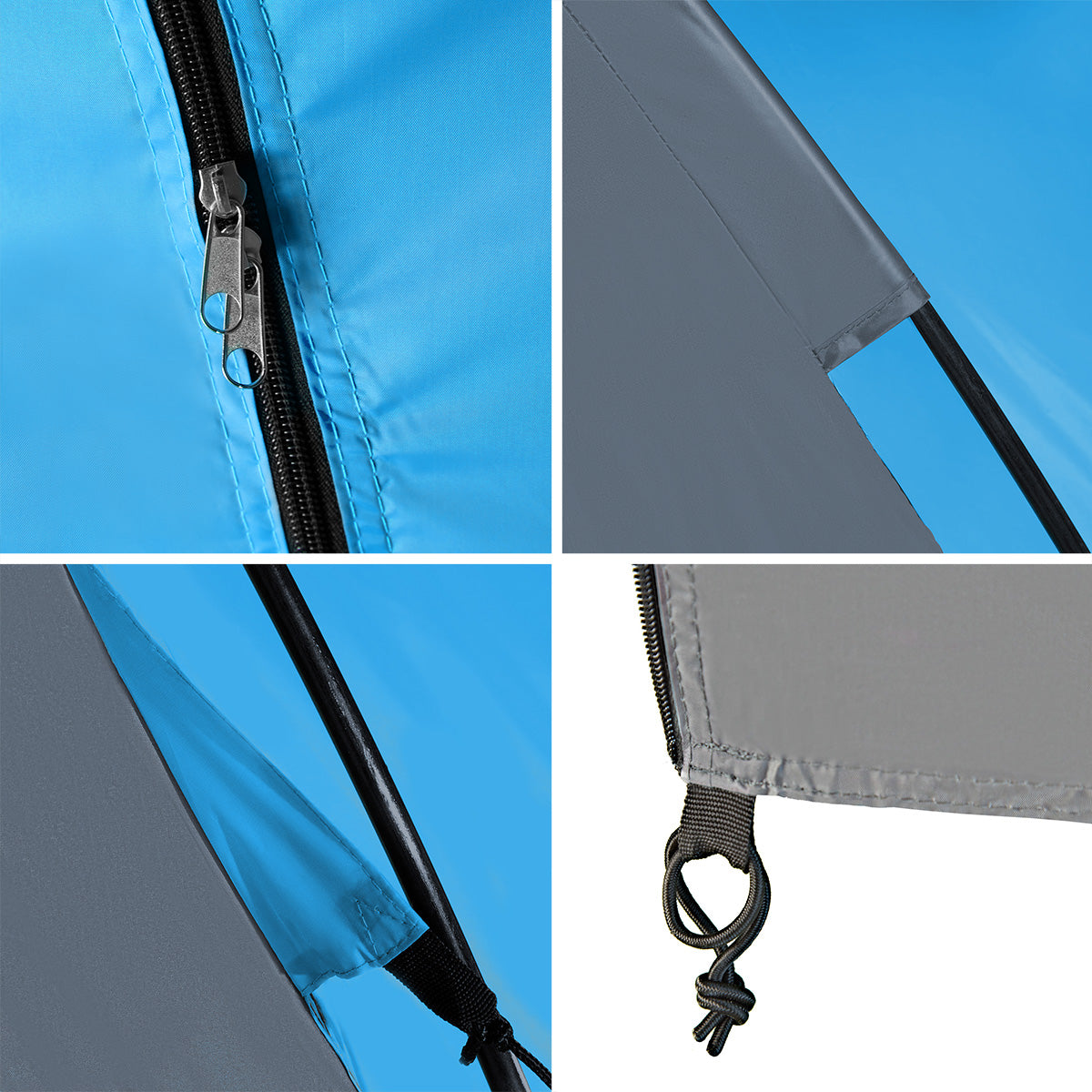 NILS Camp Highland Campingtent - Grijs/Blauw
