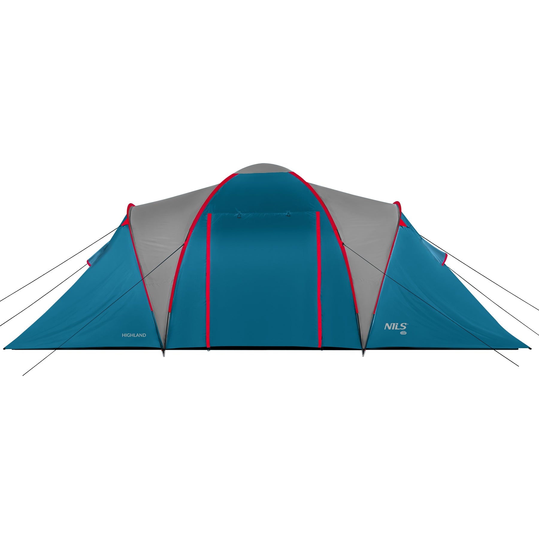 NILS Camp Highland Campingtent - Blauw/Grijs
