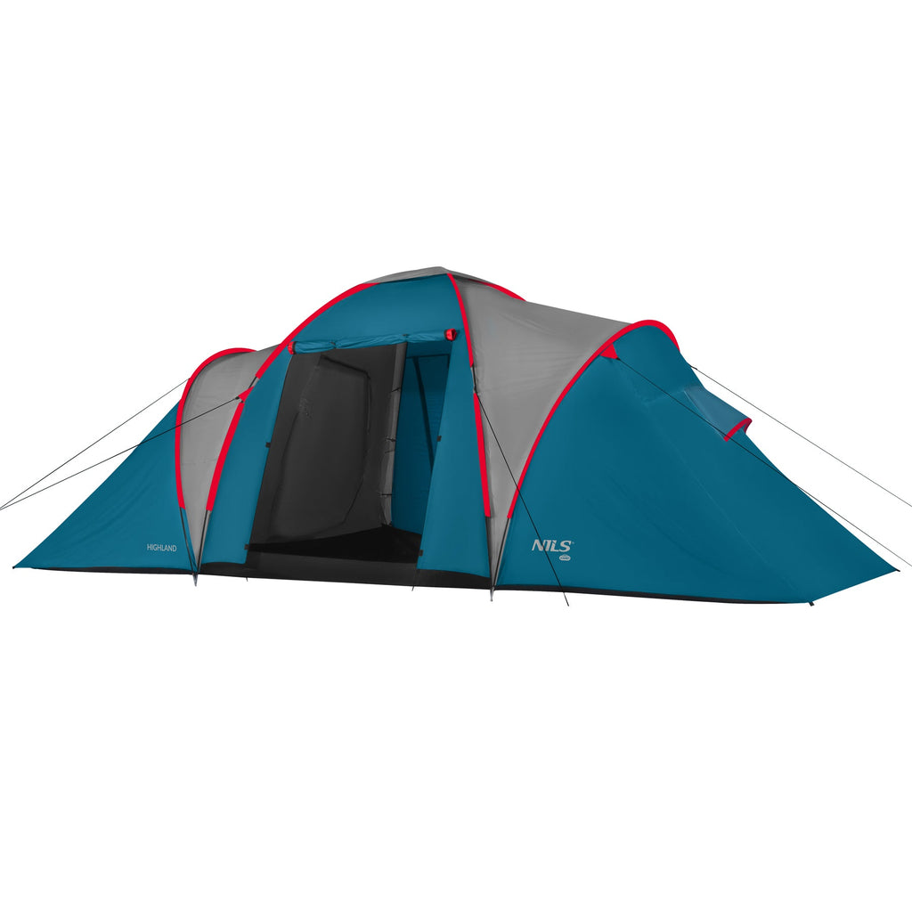 NILS Camp Highland Campingtent - Blauw/Grijs