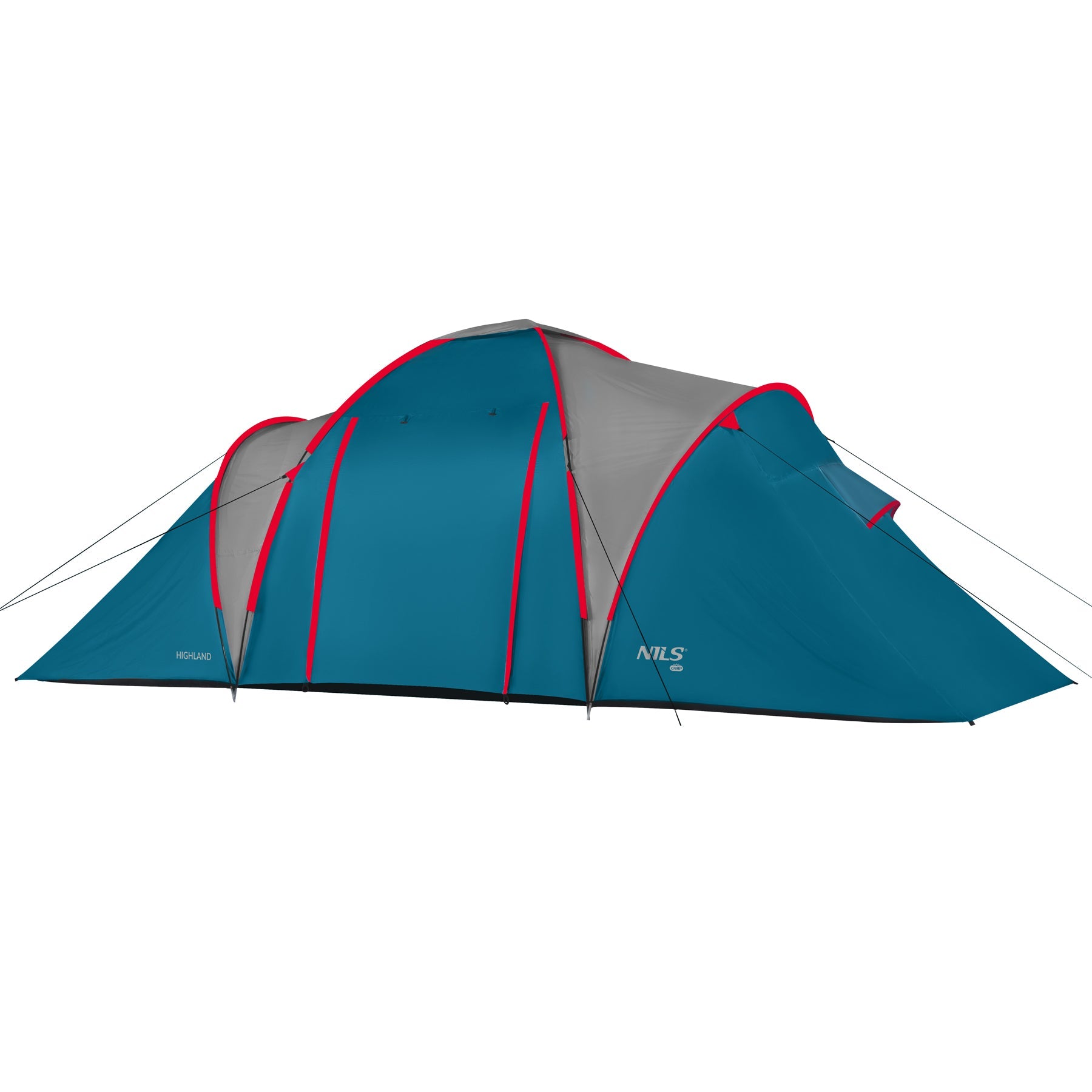 NILS Camp Highland Campingtent - Blauw/Grijs