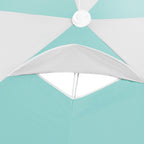 NILS Pop-up 2-in-1 Strandparasol en Windscherm - Mintblauw/Grijs
