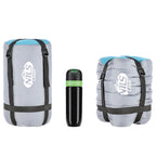 NILS Camp Slaapzak - Grijs/Blauw- Maat M