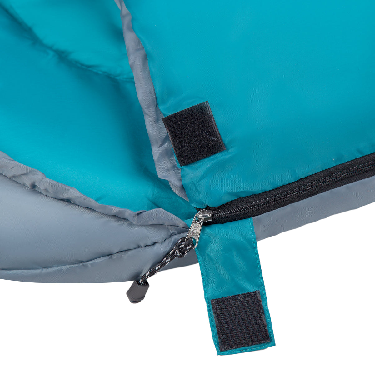 NILS Camp Slaapzak - Grijs/Blauw- Maat M