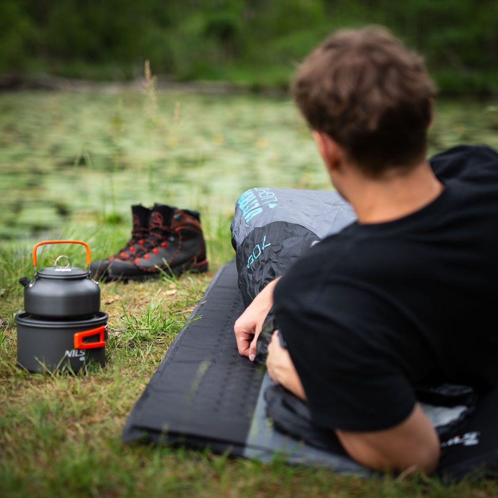 NILS Camp Ultra Light Slaapzak - 710 gr - Zwart