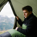 NILS Camp Ultra Light Slaapzak - 710 gr - Zwart/Groen