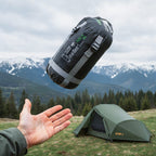 NILS Camp Ultra Light Slaapzak - 710 gr - Zwart/Groen
