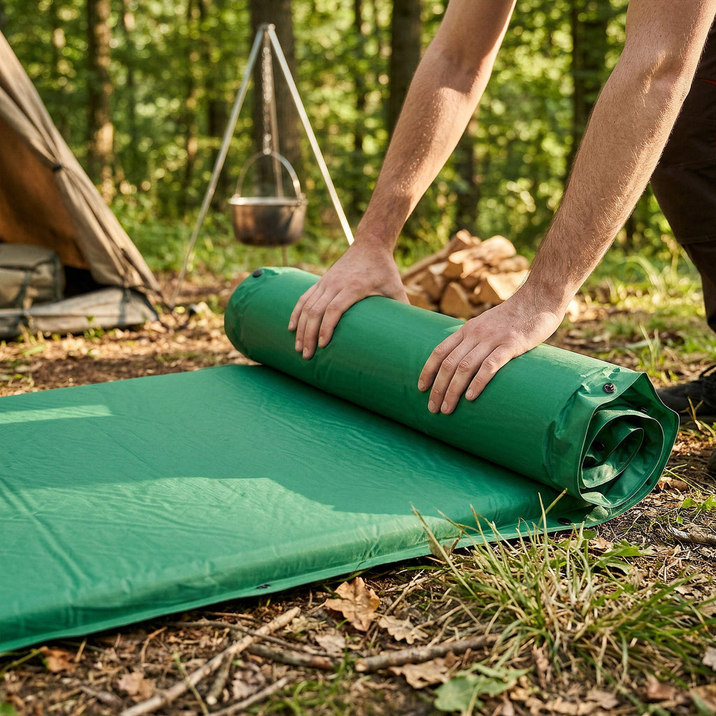 NILS Camp Zelfopblazende Slaapmat - Groen