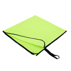 NILS Microvezel Handdoek - Groen/Zwart - 140 x 70 cm