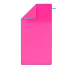 NILS Microvezel Handdoek - Roze/Blauw - 140 x 70 cm