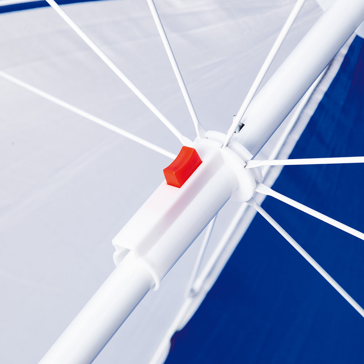NILS Camp Strandparasol - 180 cm - Blauw/Grijs