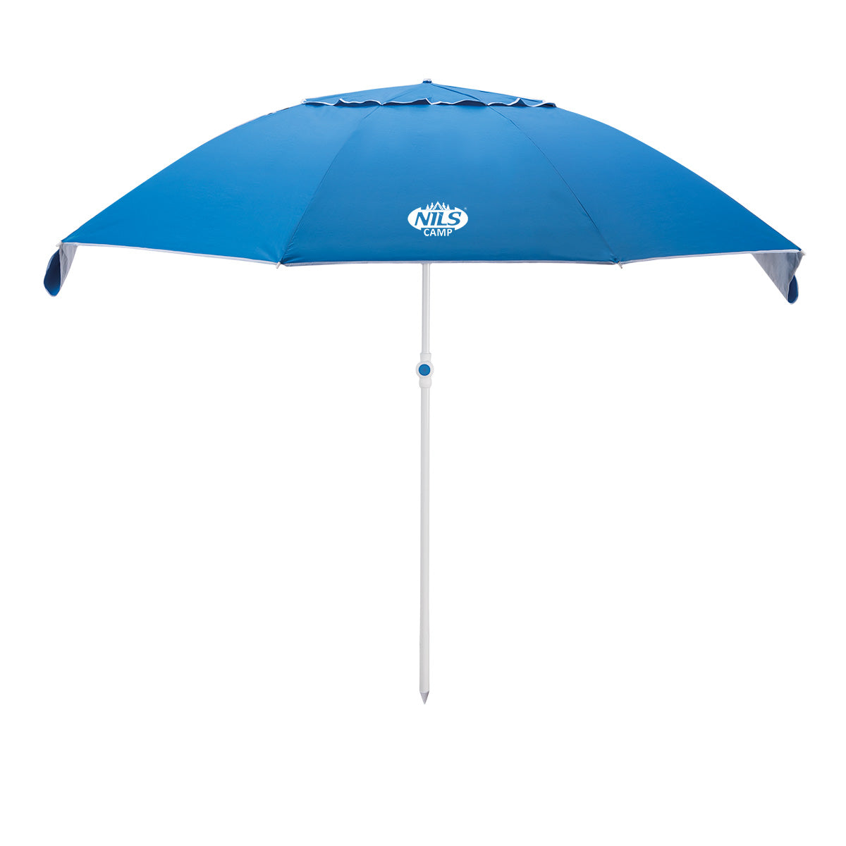 NILS Camp Strandparasol - 220 cm - Blauw