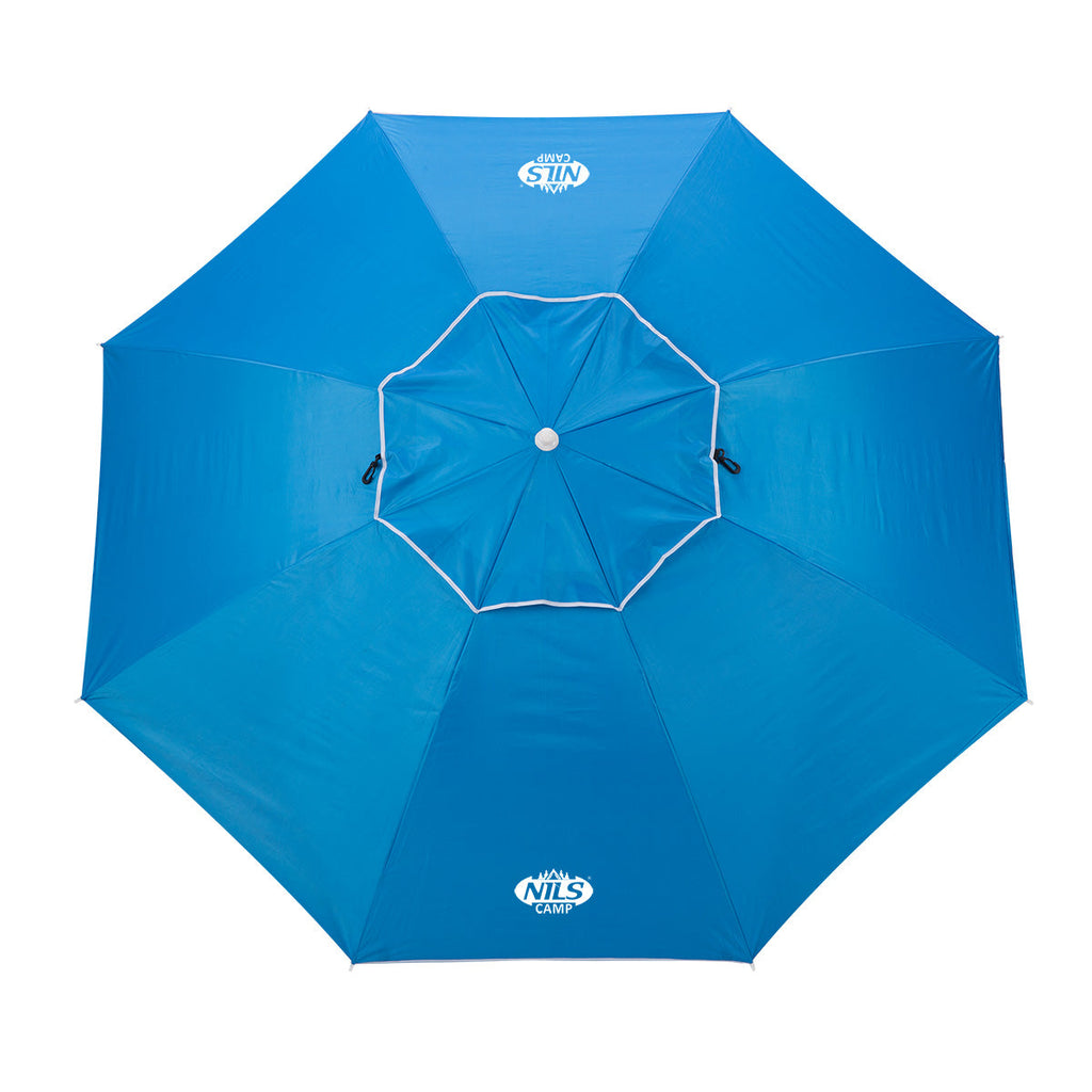 NILS Camp Strandparasol - 220 cm - Blauw