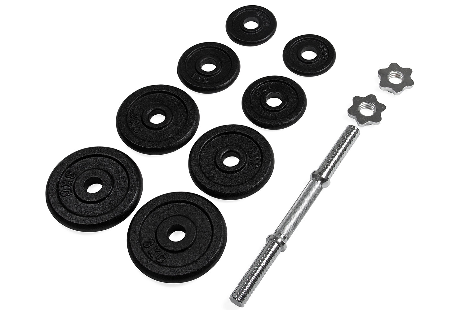 VirtuFit Verstelbare Dumbbellset Pro - Halterset - Gietijzer - 1 x 15 kg