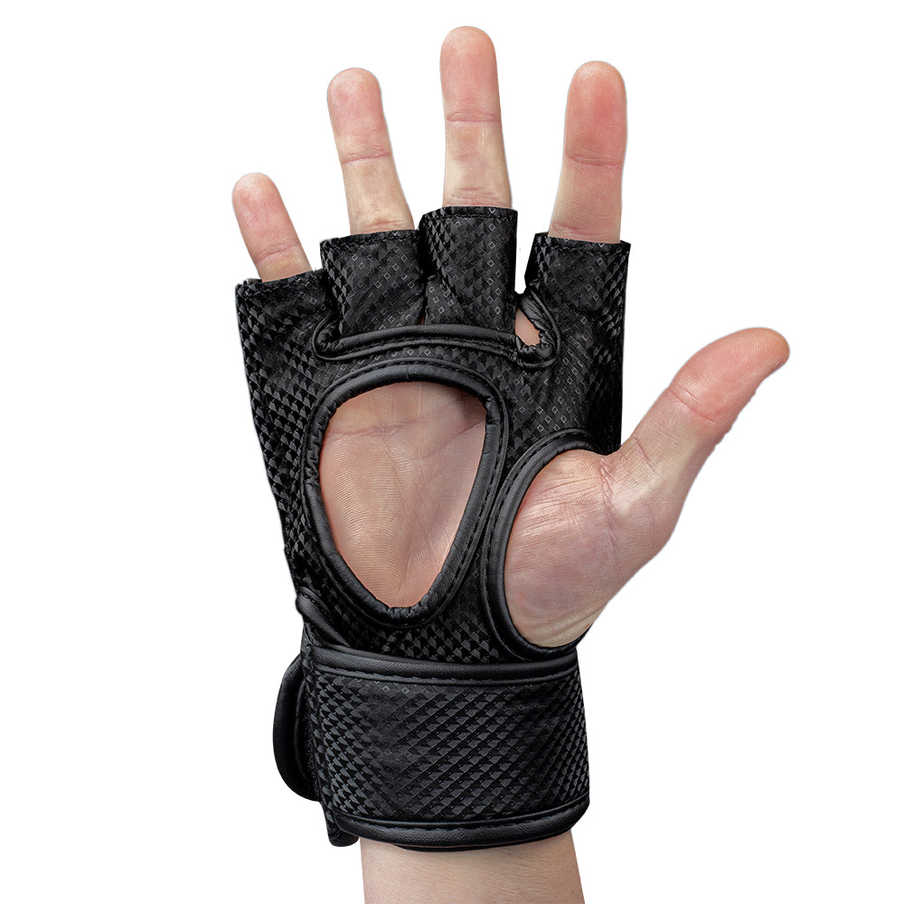 Gorilla Wear Berea MMA Handschoenen (Zonder Duim) - Zwart/Wit