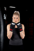 Gorilla Wear Ely MMA Bokshandschoenen - Zwart/Wit