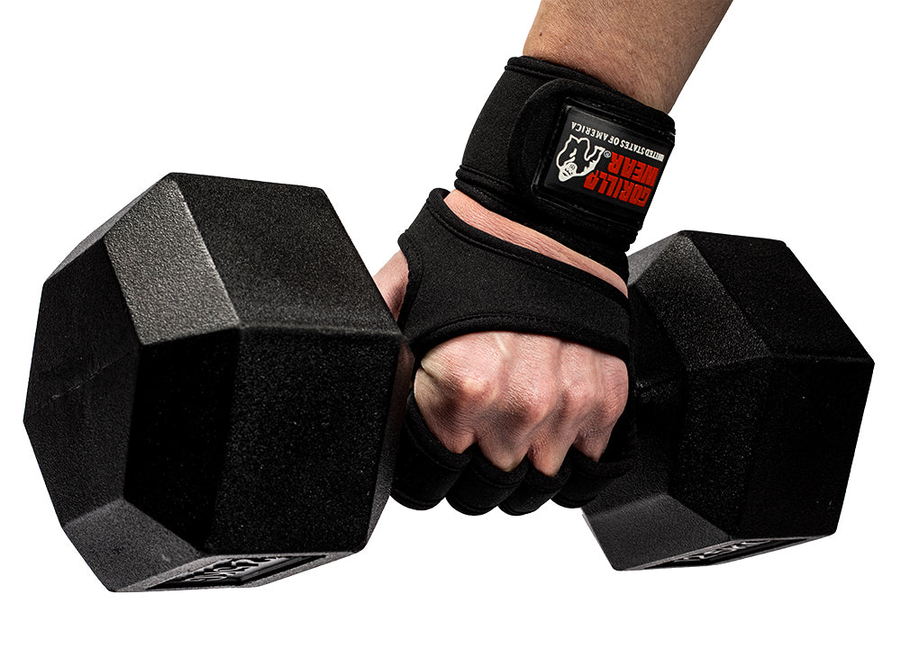 Gorilla Wear Yuma Fitness Handschoenen - Zwart