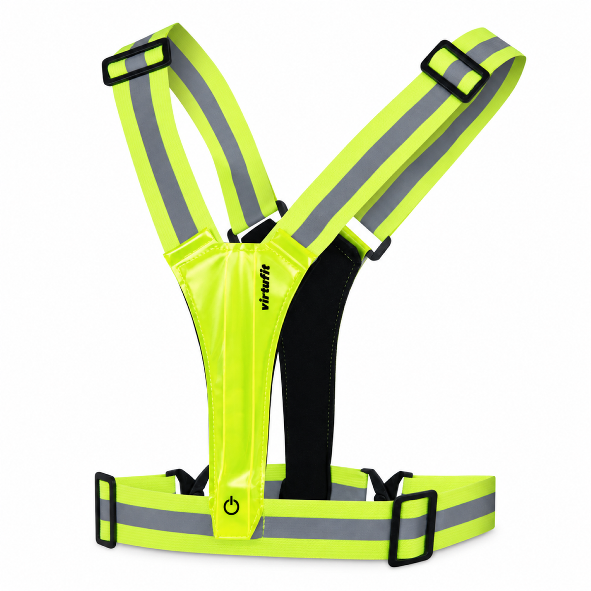 VirtuFit Reflektierende Sicherheitsweste mit LED - Beleuchtete Laufweste