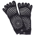 Gaiam Grippy Yoga Socks - Anti-Slip Yogasokken - Zwart/Grijs