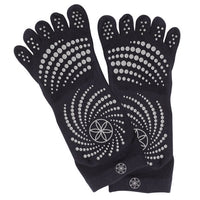 Gaiam Grippy Yoga Socks - Anti-Slip Yogasokken - Zwart/Grijs