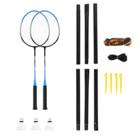NILS Steeltec Badmintonset - Complete Set - Blauw/Zwart