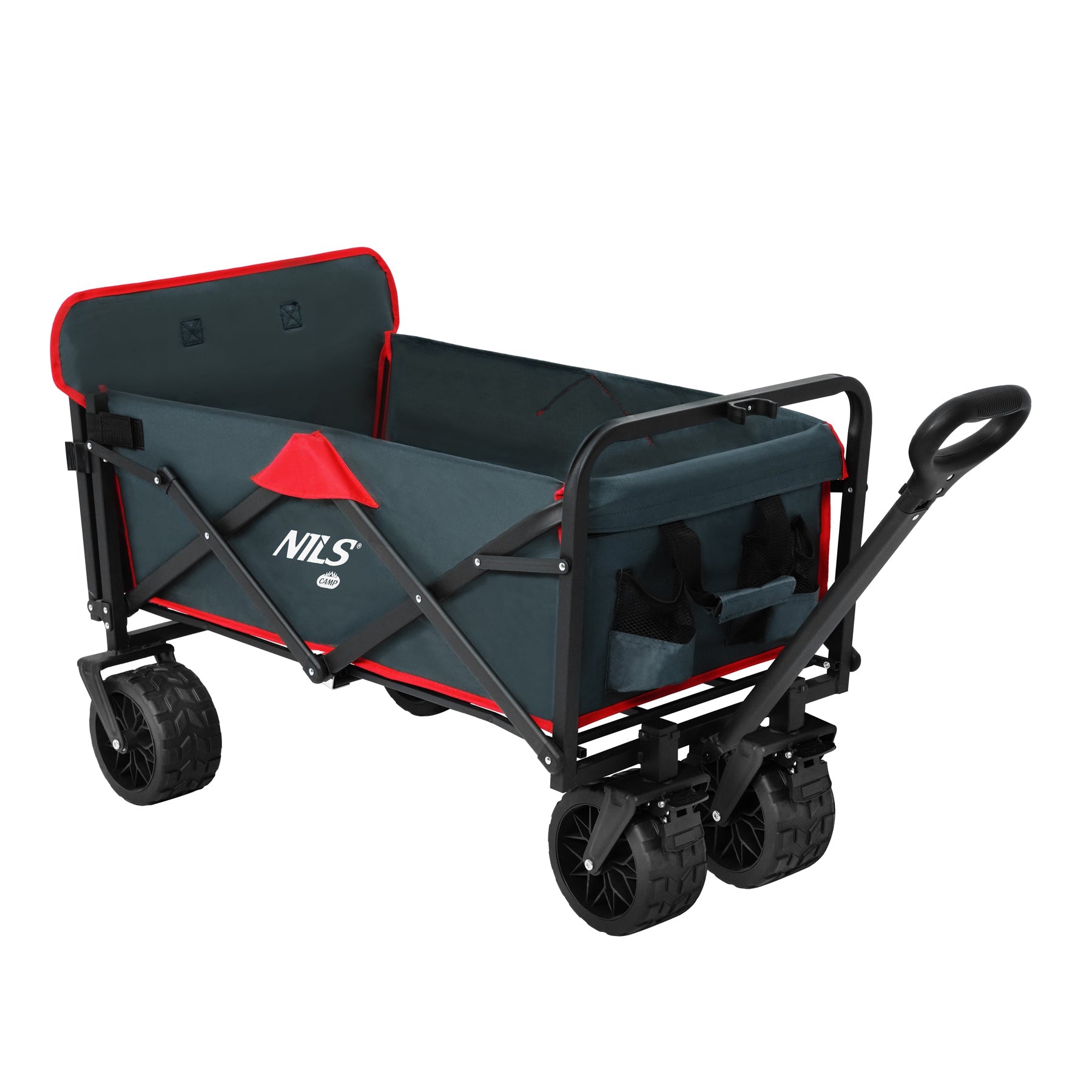 NILS Camp Opvouwbare Bolderkar - Antraciet - 160L