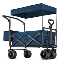 NILS Camp Opvouwbare Bolderkar - Blauw - 120L