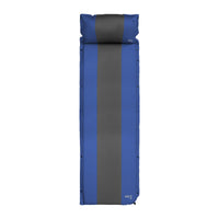 NILS Camp Zelfopblazende Slaapmat met Kussen - Blauw/Grijs