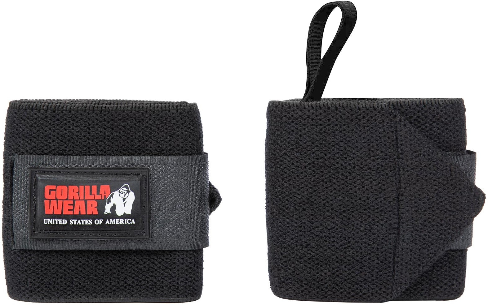 Gorilla Wear Basic Wrist Wraps - Zwart/Rood