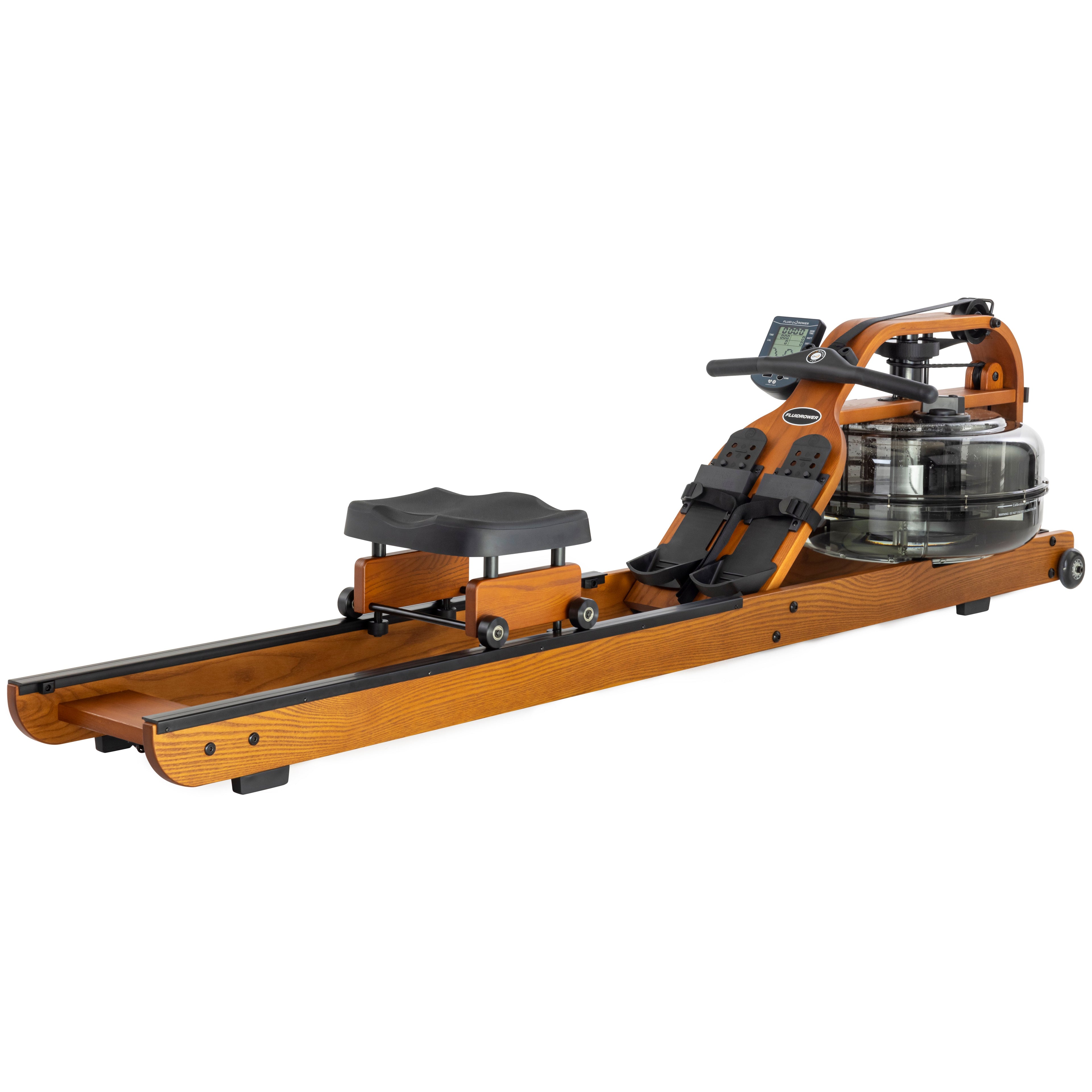 Fluid Rower Viking 3V Roeitrainer - Donker Eiken