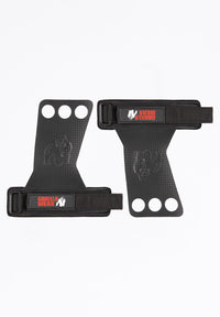 Gorilla Wear 3-Hole Carbon Lifting Grips - Zwart