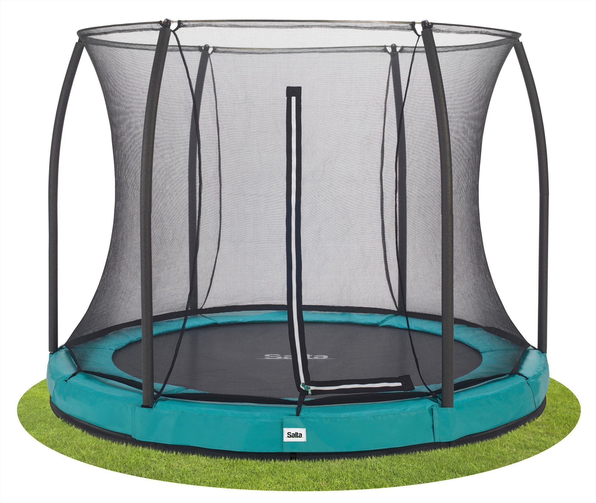 Salta Comfort Edition Ground Trampoline met Veiligheidsnet - 251 cm - Groen