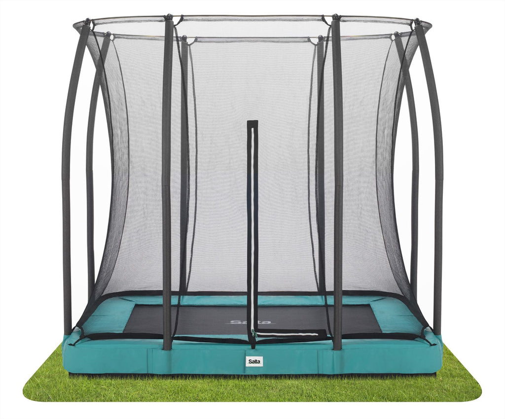 Salta Comfort Edition Ground Trampoline met Veiligheidsnet - 153 x 214 cm - Groen
