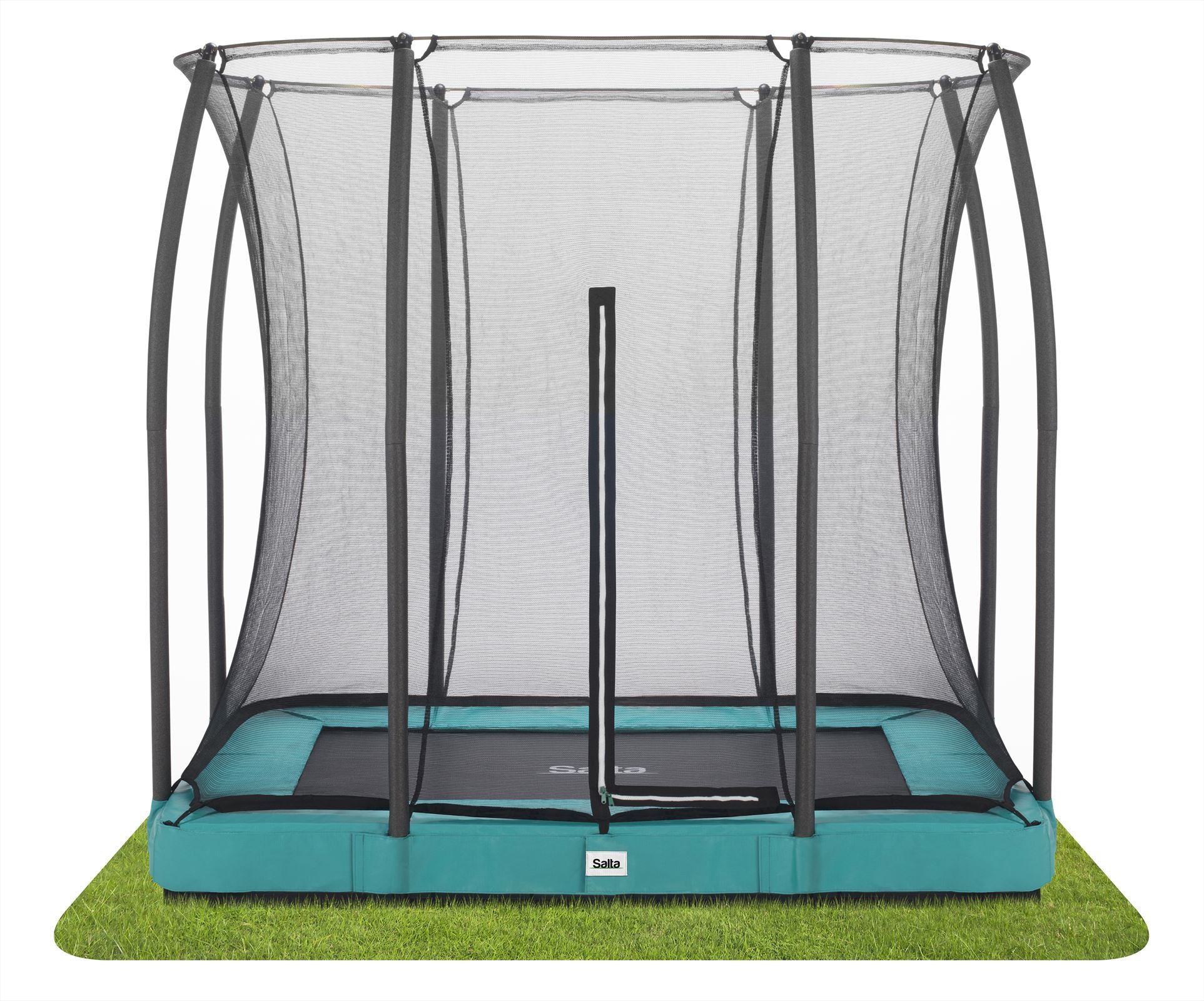 Salta Comfort Edition Ground Trampoline met Veiligheidsnet - 153 x 214 cm - Groen