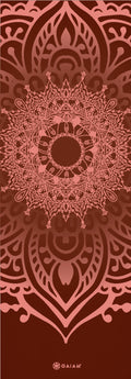 Gaiam Yoga Mat - Intense Rust Sundial Layers - 5 mm