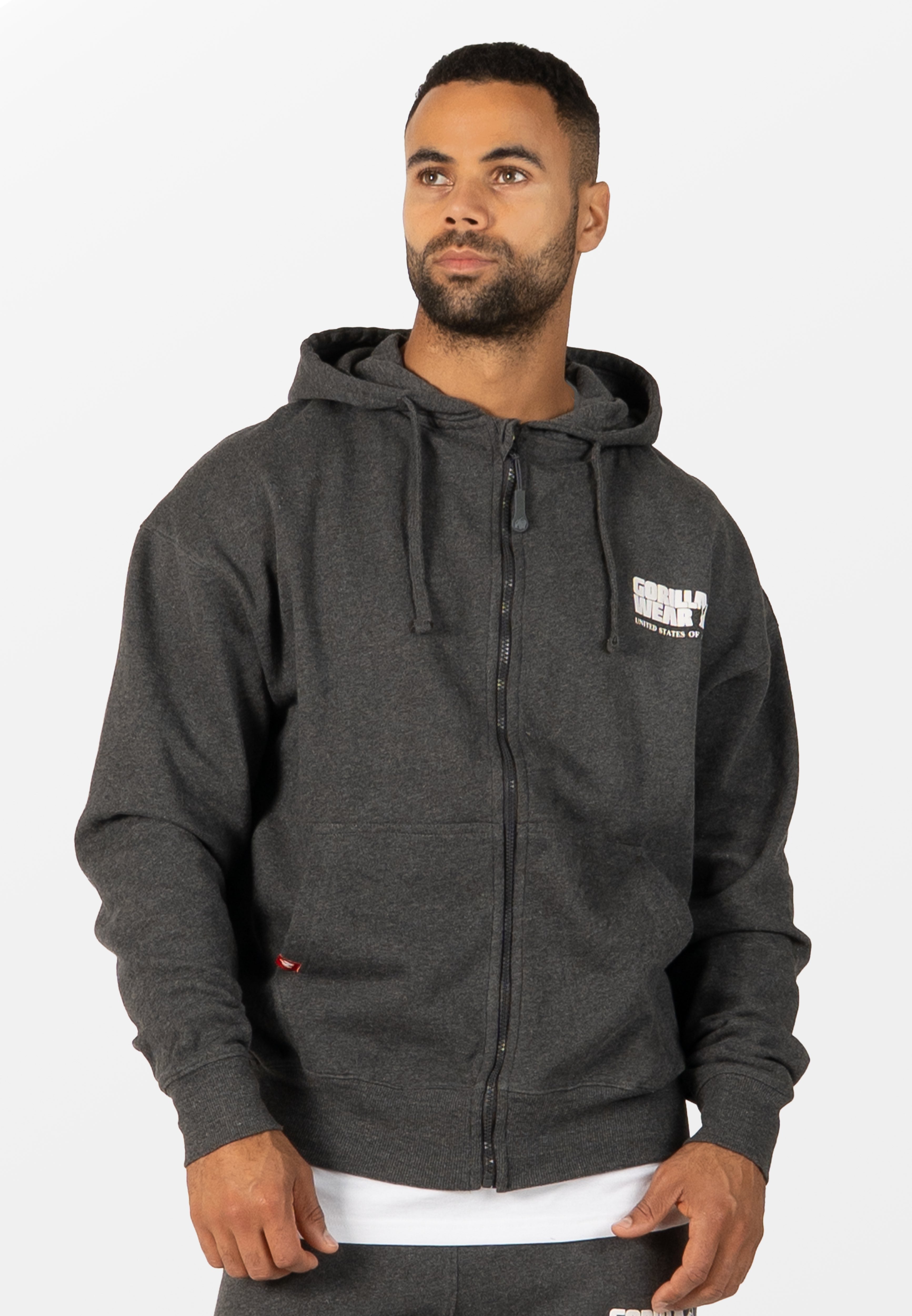 Gorilla Wear Classic Oversized Vest - Donkergrijs Gemeleerd